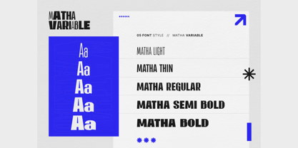 Matha Variable Font Poster 2