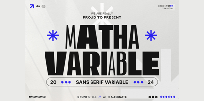 Matha Variable Font Poster 1