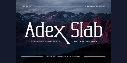 Adex Slab Font Poster 1