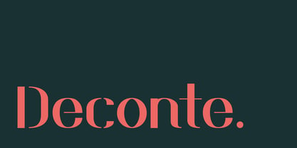 Deconte Font Poster 1