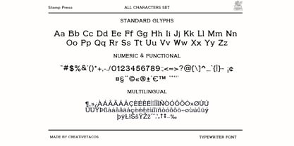 Stamp Press Font Poster 4