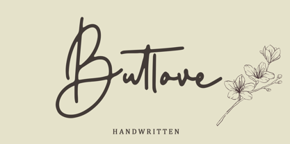 Butlove Font Poster 1