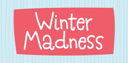 Winter Madness Font Poster 1