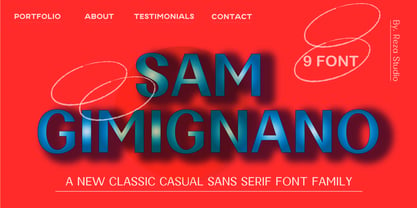 Sam Gimignano Font Poster 1