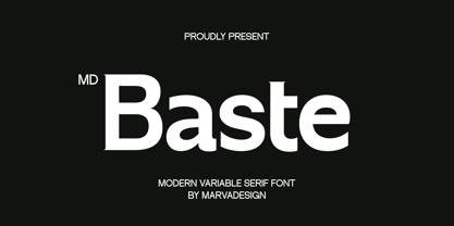 Md Baste Font Poster 1