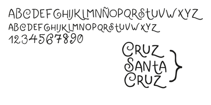 Cruz Santa Font Poster 3