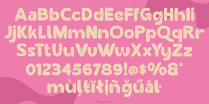 Hesiga Font Poster 3