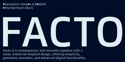 Facto Font Poster 1