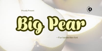 Big Pear Font Poster 1