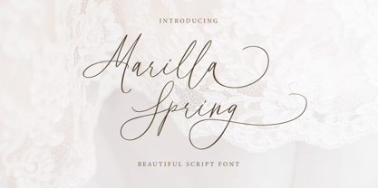 Marilla Spring Font Poster 1