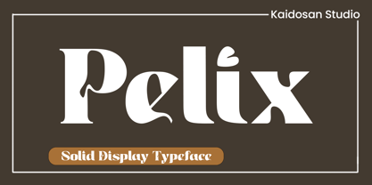 Pelix Font Poster 1