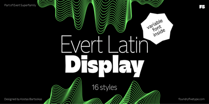 Evert Latin Display Font Poster 1