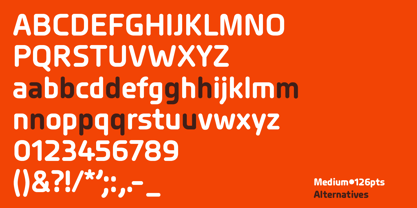 Planer Font Poster 2