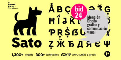 Sato Font Poster 1