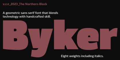 Byker Font Poster 1