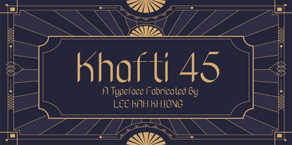 Khafti 45 Font Poster 1