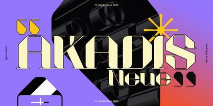 Akadis Neue Font Poster 1