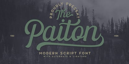 The Paiton Font Poster 1