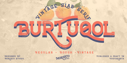 Burtuqol Slab Font Poster 1