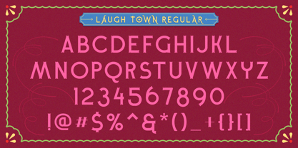 Laugh Town Font Poster 4