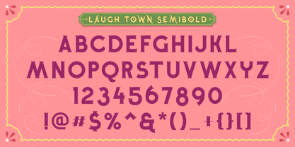 Laugh Town Font Poster 5