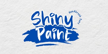 Shiny Paint Font Poster 1