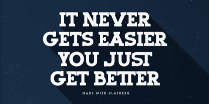 Slathers Font Poster 7