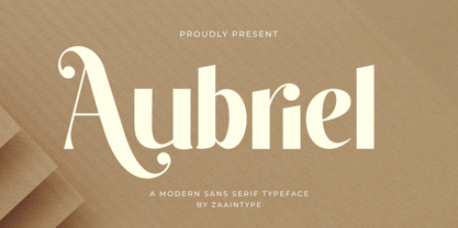 Aubriel Font Poster 1