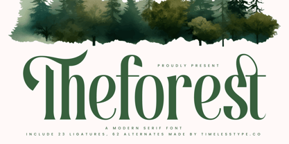 Theforest Font Poster 1