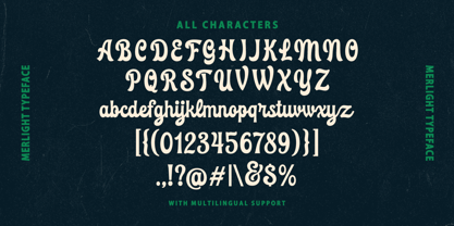 Merlight Font Poster 7