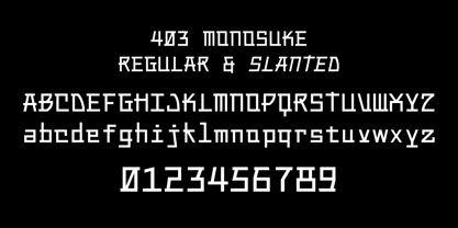 403 Monosuke Font Poster 3