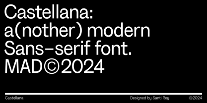 Castellana Font Poster 2