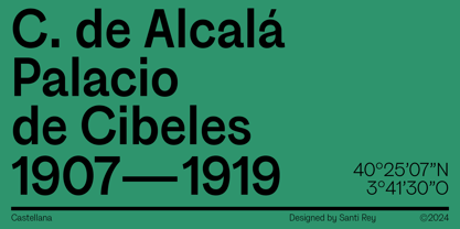 Castellana Font Poster 3