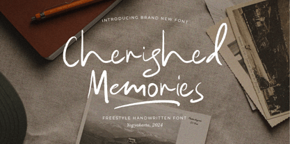 Cherished Memories Font Poster 1