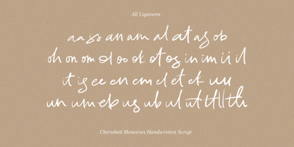 Cherished Memories Font Poster 8