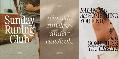 Classicel Serif Font Poster 3