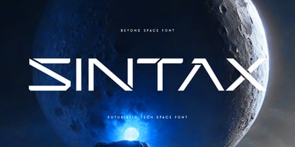 Space Beyond Font Poster 3