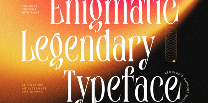 Enigmatic Legendary Font Poster 1