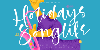 Holidays Songlife Font Poster 1