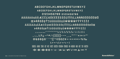 B52 Font Poster 15