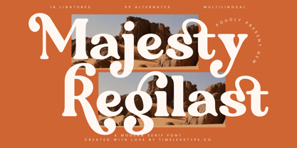 Majesty Regilast Font Poster 1