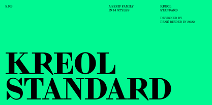 Kreol Standard Font Poster 1