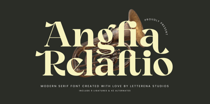 Angfia Relaftio Font Poster 1