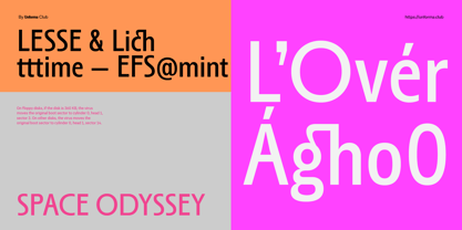 Lesse Font Poster 4