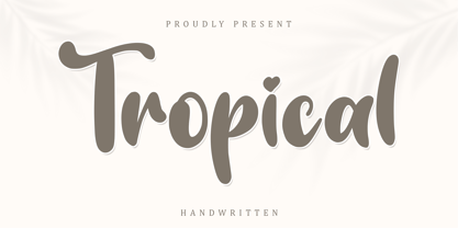 Tropical Display Font Poster 1