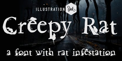 ZP Creepy Rat Fuente Póster 1