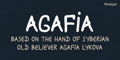 Agafia Font Poster 1