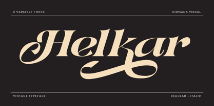 Helkar Vintage Font Poster 1