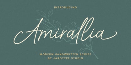 Amirallia Font Poster 1