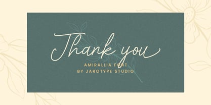 Amirallia Font Poster 8